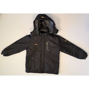 Wantdo Men's Waterproof Ski Jacket Fleece Lined Winter Coat Windproof Large